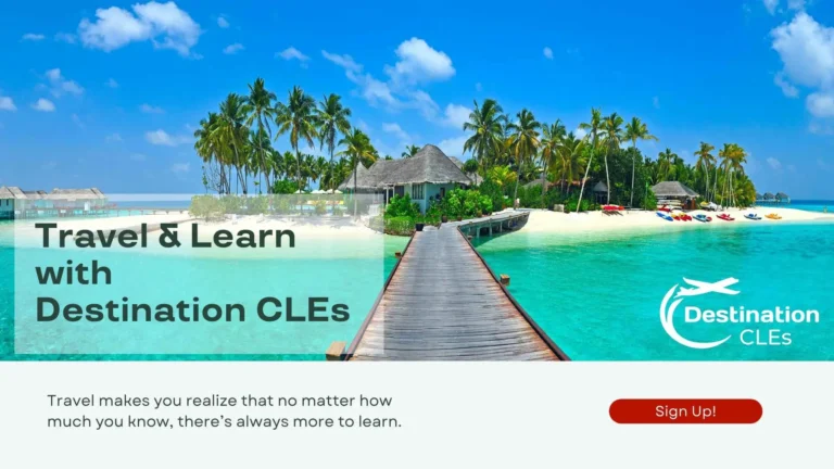 Blue lagoon with a resort